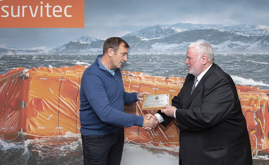Liverpool charity presents Survitec with inaugural maritime safety award